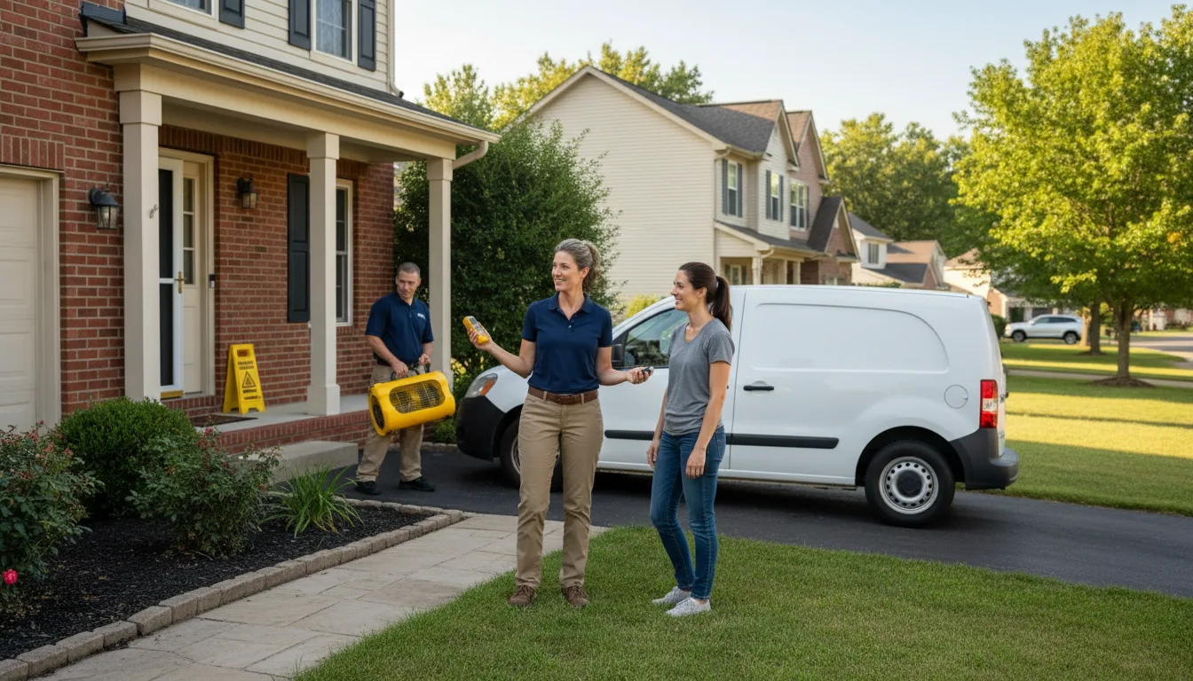 Residential water damage restoration in Burns, CO